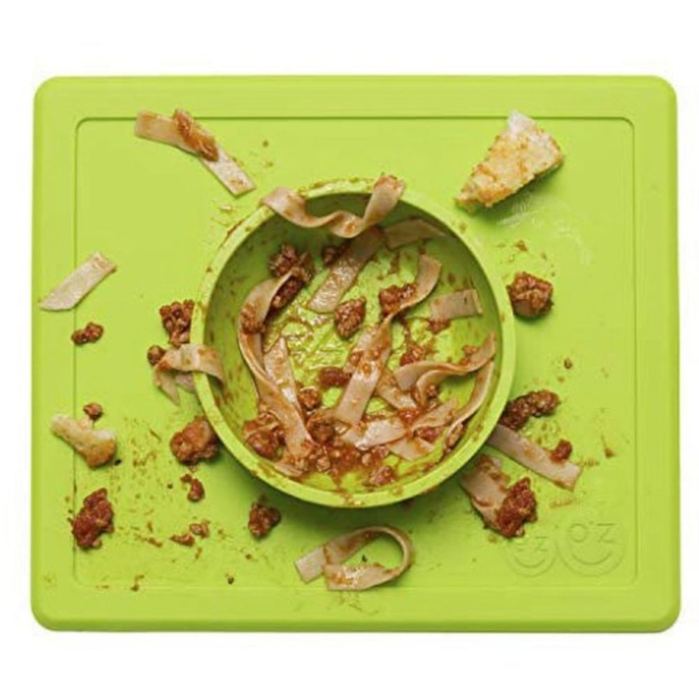 ezpz Mini Bowl Suction Bowl + Placemat in One (lime)